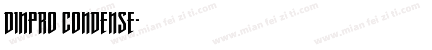 DINPRO CONDENSE字体转换